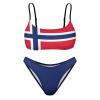 Adugen Origei Norway Flag Summer Fashion Bikini Swimwear Swimming Pool S view 4