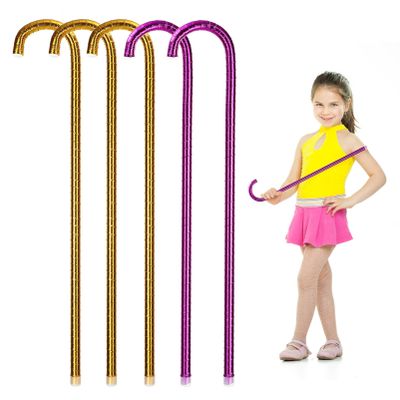 BESTOYARD Jazz Dance Crutch 23.62 Inch Lightweight Kids Walking Stick Stage Performance Props Decorative Accessory for Costume Party and Dance Show