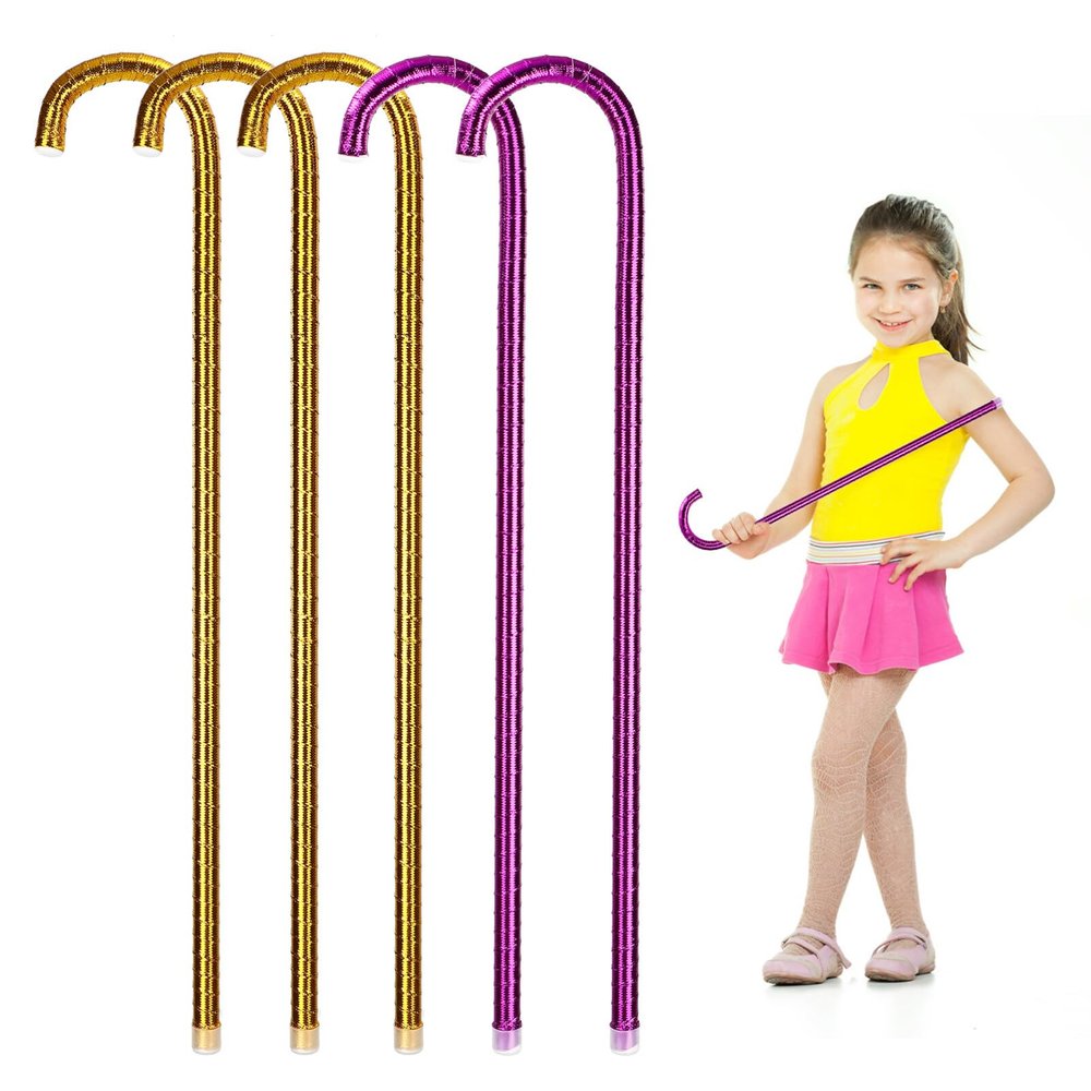 BESTOYARD Jazz Dance Crutch 23.62 Inch Lightweight Kids Walking Stick Stage Performance Props Decorative Accessory for Costume Party and Dance Show