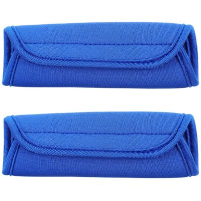 ULTECHNOVO Neoprene Handle Wrap, 2pcs Neoprene Luggage Handle Wrap Handle Grip Luggage Identifier for Travel Bag Luggage Suitcase Blue