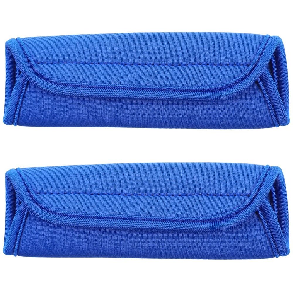 ULTECHNOVO Neoprene Handle Wrap, 2pcs Neoprene Luggage Handle Wrap Handle Grip Luggage Identifier for Travel Bag Luggage Suitcase Blue