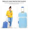 ULTECHNOVO Neoprene Handle Wrap, 2pcs Neoprene Luggage Handle Wrap Handle Grip Luggage Identifier for Travel Bag Luggage Suitcase Blue view 3