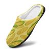 Corn Cobs Printed Men's Cotton Slipper Shoes with Soft Memory Foam for House Indoor Outdoor view 2