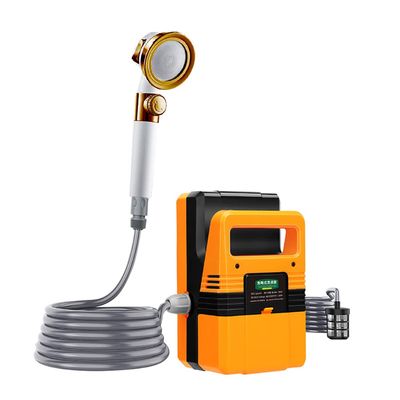 High Pressure Camping Shower 180W Electric Camping Shower Pump Portable High Pressure Water Pumps Cleaning Kit for Camping Shower Water Flowers Car Washing