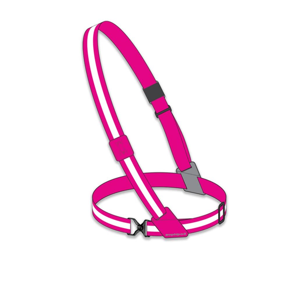 Amphipod Xinglet Reflective Sash Versatile Ultralight Soft Breathable Bounce-Free Adjustable Running Vest, Pink