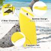 Goplus Bodyboard for Beach, 33/37/41 Inches Lightweight Body Board w/ Wrist Leash, Superior Buoyancy EPS Core & HDPE Slick Bottom, Surfboard for Kids Teens Adults Surfing(33inch,Yellow Coconut Palm) view 4