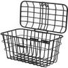Amdieu Bike Rear Basket,Mountain Bike Bold Rear Seat Basket Large Capacity Folding Car Basket Dish Basket Electric Vehicle Basket Cycling Baskets view 1