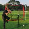 7'x7' Portable Baseball Net Set - Batting, Hitting & Pitching Practice Net with Tee, Bat, Balls, Strike Zone, Carrying Bag, for All Skills view 3