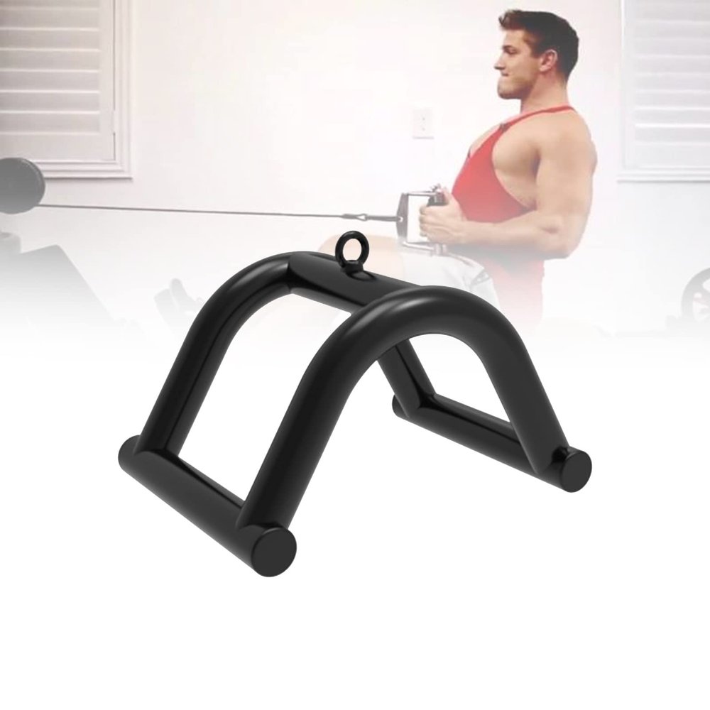DYK&NX Steel Twin Seated V Row Chinning Bar, Triangle Seated Row Close Grip Handle for Gym Exercises Tricep Back Muscles Strength Training