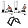 DYK&NX Steel Twin Seated V Row Chinning Bar, Triangle Seated Row Close Grip Handle for Gym Exercises Tricep Back Muscles Strength Training view 4