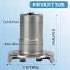 Boat Gas Cap,1-1/2"(38mm) Gas Tank Filler Neck with Keyless Cap, Boat Fuel Cap, Marine Mirror- Polished 316 Stainless Steel Hardware for Boat Gas/Fuel/Diesel/Water/Waste Deck Fill view 2