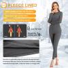 SIMIYA Thermal Underwear Set for Women Long Johns with Fleece Lined Long Sleeves Base Layer Set Top Bottom Grey view 4