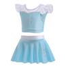 NEWEPIE Frozen Elsa Princess Two-Piece Tankini Swimsuit for Baby Girls Swimwear Surf Beach Summer Party Swimming Bikini Set 7-8T view 2