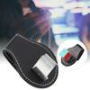 Joyzan Magnetic Billiard Chalk Holder, Pocket Pool Cue Table Snooker Fix Cue Chalk Bag Belt Clip Portable Billiards Chalks Tip Delicate Stitching Universal Holds PU Square Accessories Tool 4 Pieces view 2