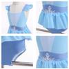 NEWEPIE Frozen Elsa Princess One-Piece Tankini Swimsuits for Baby Girls Swimwear Surf Beach Summer Swimming Bikini Set 18-24M view 4