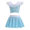 NEWEPIE Frozen Elsa Princess Two-Piece Tankini Swimsuit for Baby Girls Swimwear Surf Beach Summer Party Swimming Bikini Set 2-3T view 3