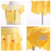 NEWEPIE Belle Princess Two-Piece Tankini Swimsuit for Baby Girls Bathing Suits Ruffles Swimwear Surf Beach Summer Swimming Bikini Set 6-7T view 4