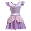 NEWEPIE Sofia Princess Two-Piece Tankini Swimsuit for Baby Girls Bathing Suits Ruffles Swimwear Surf Beach Summer Swimming Bikini Set 3-4T view 3