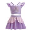 NEWEPIE Sofia Princess Two-Piece Tankini Swimsuit for Baby Girls Bathing Suits Ruffles Swimwear Surf Beach Summer Swimming Bikini Set 2-3T view 1