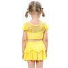 NEWEPIE Belle Princess Two-Piece Tankini Swimsuit for Baby Girls Bathing Suits Ruffles Swimwear Surf Beach Summer Swimming Bikini Set 7-8T view 2