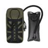 Tactical Hydration Pouch with Inner Bladder Water Bag Laser Cut MOLLE Hydration Pouch for Hiking Biking Running and Climbing (E:Ranger Green) view 1