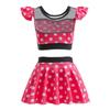 NEWEPIE Princess Two-Piece Tankini Swimsuit for Baby Girls Bathing Suits Ruffles Swimwear Surf Beach Summer Swimming Bikini Set 7-8T view 3