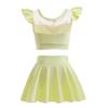 NEWEPIE Flower Fairy Princess Two-Piece Tankini Swimsuit for Baby Girls Swimwear Surf Beach Summer Swimming Bikini Set 18-24M view 3