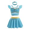 NEWEPIE Princess 3-Piece Tankini Swimsuits for Baby Girls Swimwear Surf Beach Summer Swimming Bikini Set 18-24M view 1