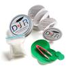 KIT-in-A-TIN - Repair Patches and Goose Down Top-Up for Down Jackets and Sleeping Bags (Mid Green) view 1