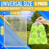 5 PCs Mesh Laundry Bags Drawstring  Small Mesh Bag White 11.8 x 7.48"  Multipurpose Nylon Net Bags with Tight Closure for Storing Balls, Clothes, Sports Gear at Gym, Beach, Laundry, & Travel Use view 2