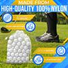 5 PCs Mesh Laundry Bags Drawstring  Small Mesh Bag White 11.8 x 7.48"  Multipurpose Nylon Net Bags with Tight Closure for Storing Balls, Clothes, Sports Gear at Gym, Beach, Laundry, & Travel Use view 3