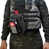Ifak Med Trauma Kit, Molle Tactical Emergency First Aid Kit,Red Military Survival Molle EMT Medical Kit Refill Supplies Fot Duty Belt view 2