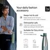 LARS NYSM Stainless Steel Insulated Water Bottle 25oz 34oz | Insulated Thermo Flask for Hot and Cold Beverages | Leakproof Drinking Bottle (Pine Green, 25.4oz) view 2