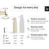 LARS NYSM Stainless Steel Insulated Water Bottle 25oz 34oz | Insulated Thermo Flask for Hot and Cold Beverages | Leakproof Drinking Bottle (Pine Green, 25.4oz) view 4