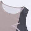 Long Dress for Women Summer Casual Plus Size Color Block Sleeveless Maxi Dresses with Pockets Khaki view 4