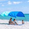 Shibumi Shade Mini 3.0 Version | Beach Canopy Wind-Powered Portable Sun Shade | Provides 75 Sq. Ft. of Shade for up to 4 People | Sets up in 2 Min | Quiet Canopy | Wind Assist Included view 1