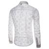 QWENTMTNTY Mens Mesh Shirt Button Down Long Sleeve Casual Fashion See-Through Lace Tops Hollow Flower Muscle Fitted T-Shirt view 2