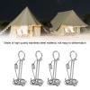 Awning Anchors Rope Tightener Deck Anchor Outdoor Windproof Super Light Tent Nail Pegs Spiral Tent Stakes for Camping Boat Hiking , 4Pcs Tent Stakes , 4Pcs Tent Stakes , Awning Anchors Rope Tightene view 3