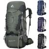 KLZUOPT Hiking Backpack 75L Large Outdoor Climbing Backpack Capacity Travel Camping Fishing Hiking Backpacks Waterproof Sports Rucksack Bags Multi-Pock view 1