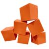 ENVIROLITE 6" Bulk Foam Cubes - Premium Quality Foam Cubes for Foam Pits | for BMX Pits, Trampoline Parks, Ninja Gyms, Gymnastics & Skatepark Foam Pits | 64 Foam Cubes, Orange view 1