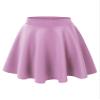 MBJ WB211 Women's Basic Versatile Stretchy Flared Skater Skirt for Girl S Lilac view 1
