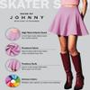 MBJ WB211 Women's Basic Versatile Stretchy Flared Skater Skirt for Girl S Lilac view 4