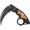 Snake Eye Tactical Everyday Carry Assist Style Folding Pocket Knife EDC (Brown Wood) view 3
