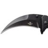Snake Eye Tactical Everyday Carry Assist Style Folding Pocket Knife EDC (Brown Wood) view 4