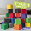 ENVIROLITE 8" Bulk Foam Cubes - Premium Quality Foam Cubes for Foam Pits | for BMX Pits, Trampoline Parks, Ninja Gyms, Gymnastics & Skatepark Foam Pits | 27 Foam Cubes, Kelly Green view 3