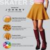 MBJ WB211 Women's Basic Versatile Stretchy Flared Skater Skirt for Girl XXXL Mustard view 4