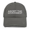 Abort The Government, My Body My Choice Pro Abortion Pro Choice Reproductive Rights, Feminism Distressed Hat Charcoal Grey view 1