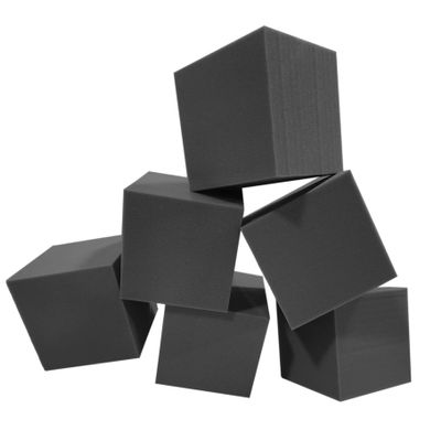 ENVIROLITE 8" Bulk Foam Cubes - Premium Quality Foam Cubes for Foam Pits | for BMX Pits, Trampoline Parks, Ninja Gyms, Gymnastics & Skatepark Foam Pits | 27 Foam Cubes, Charcoal