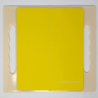 Martial Arts Rebreakable Board with Handles! Perfect Upgraded Board with Handles for Kids & Adults, Ideal for Martial Arts, Taekwondo, Karate! (Yellow)
