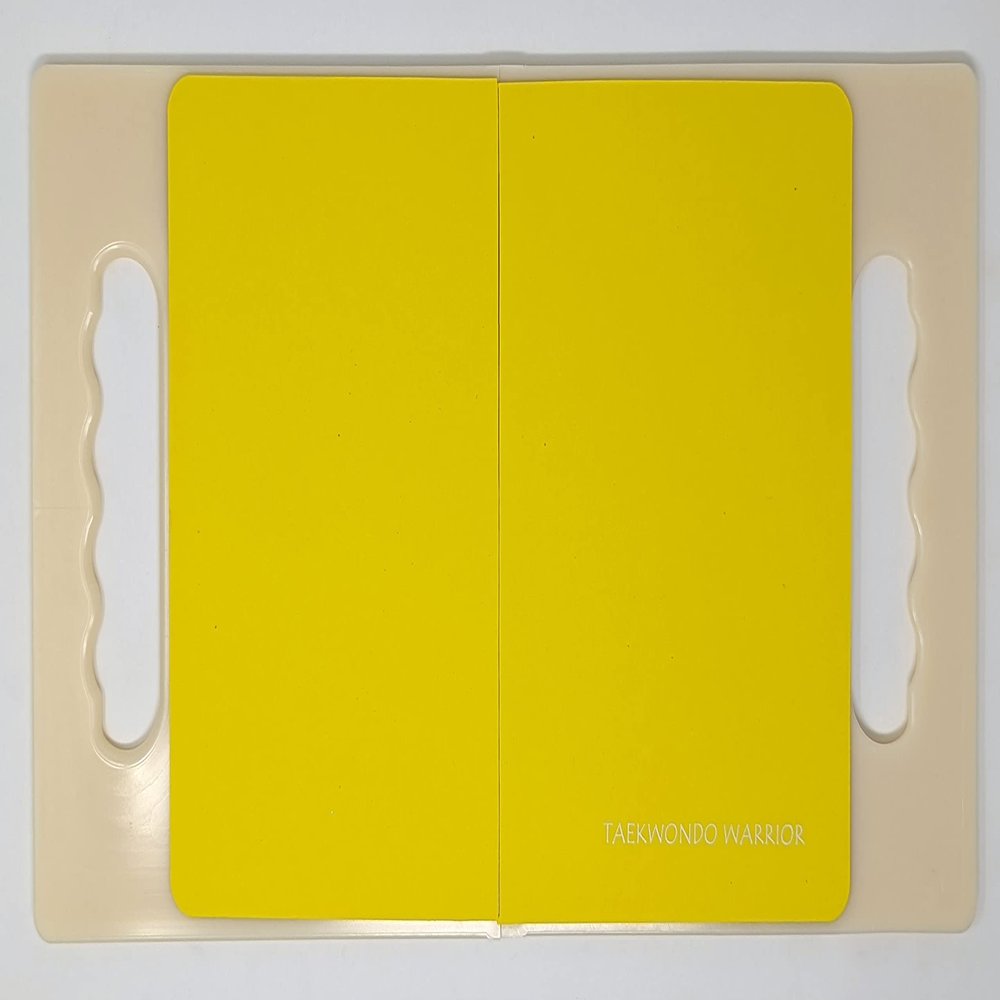 Martial Arts Rebreakable Board with Handles! Perfect Upgraded Board with Handles for Kids & Adults, Ideal for Martial Arts, Taekwondo, Karate! (Yellow)